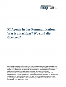 KI-Agents in der Kommunikation Was ist machbar Wo sind die Grenzen