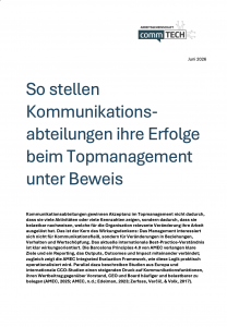 So stellen Kommunikations- abteilungen ihre Erfolge beim Topmanagement unter Beweis