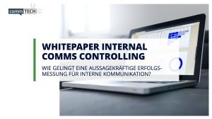 Whitepaper IMWF | Internal Comms Controlling | Wie gelingt eine aussagekräftige Erfolgsmessung für interne Kommunikation?
