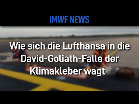 Lufthansa David-Goliath-Falle Klimakleber